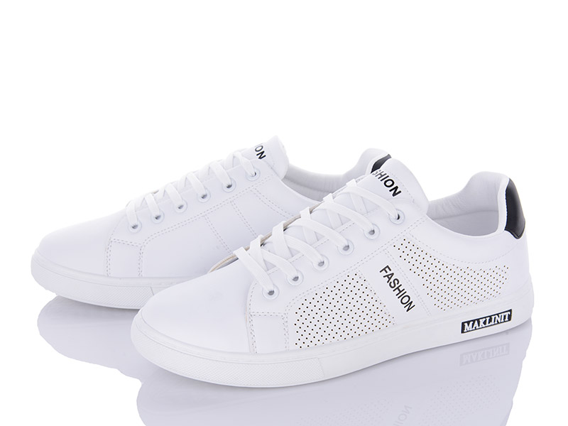 Кроссовки VIOLETA (40-45) 20-980 white-black (деми)