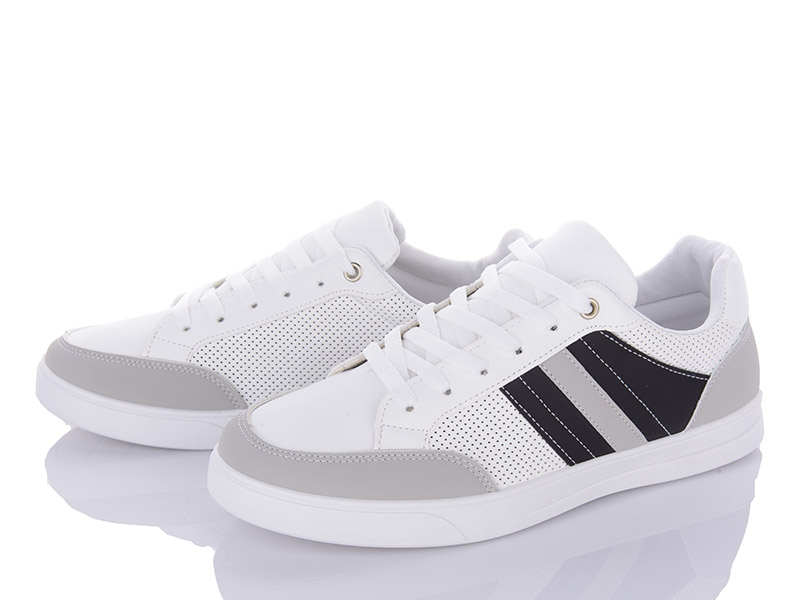 Кроссовки VIOLETA (40-45) 9-778 white-grey (деми)