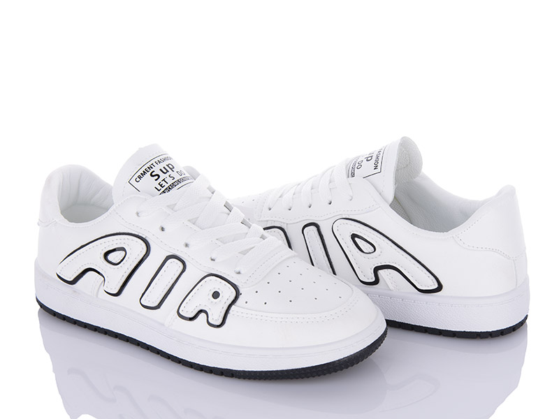 Кроссовки VIOLETA (36-40) 176-1 white-black (деми)