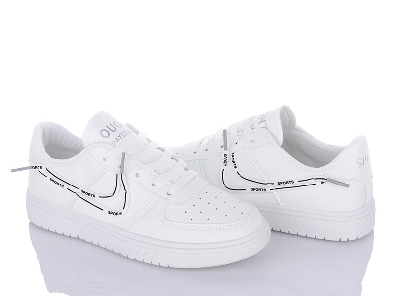 Кроссовки VIOLETA (36-40) 176-11 white-grey (деми)