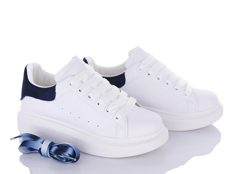 Кроссовки VIOLETA (36-41) 20-657 white-blue (деми)