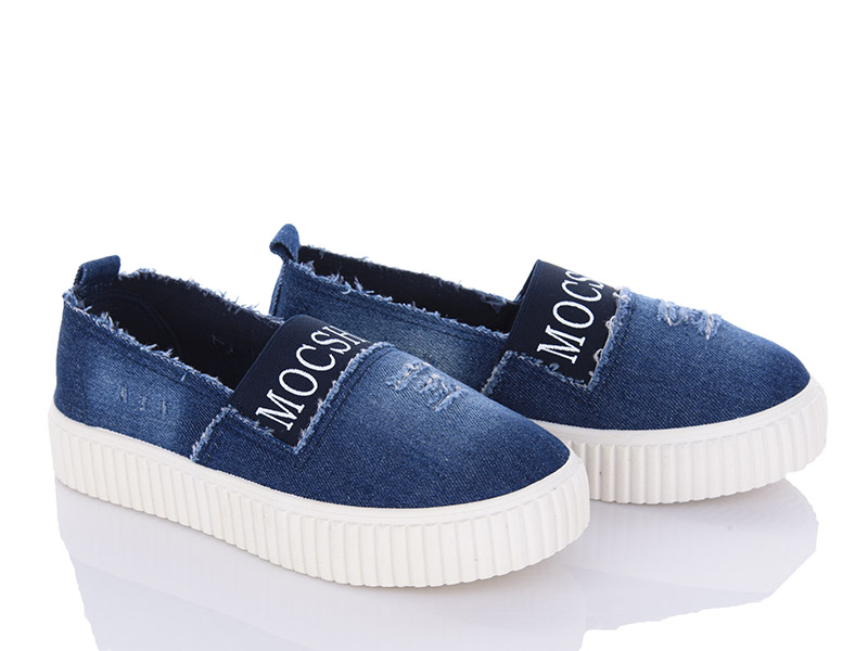 Слипоны VIOLETA (36-40) 4-212 navy (деми)