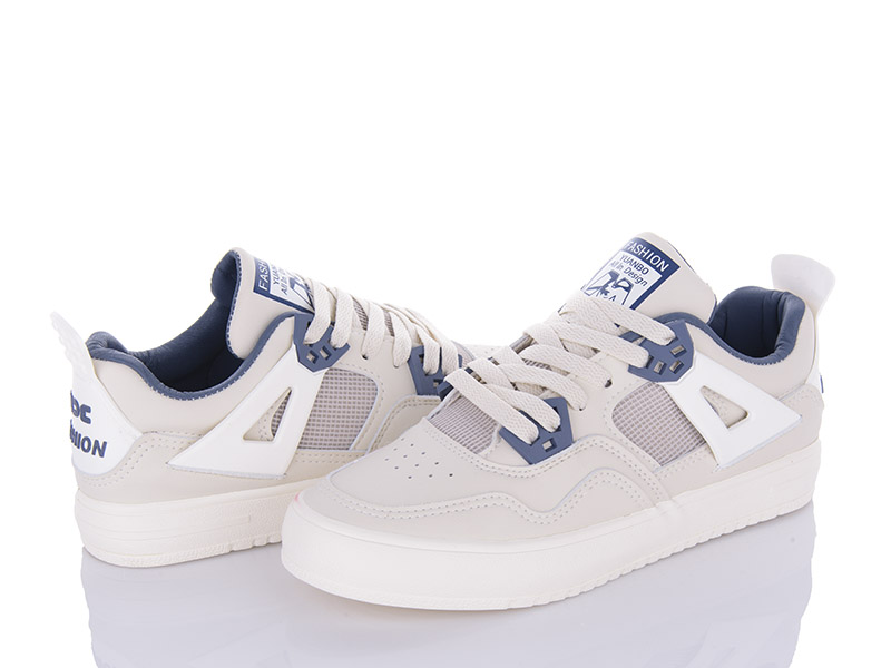 Кроссовки VIOLETA (35-40) G7-2529 white-blue (деми)