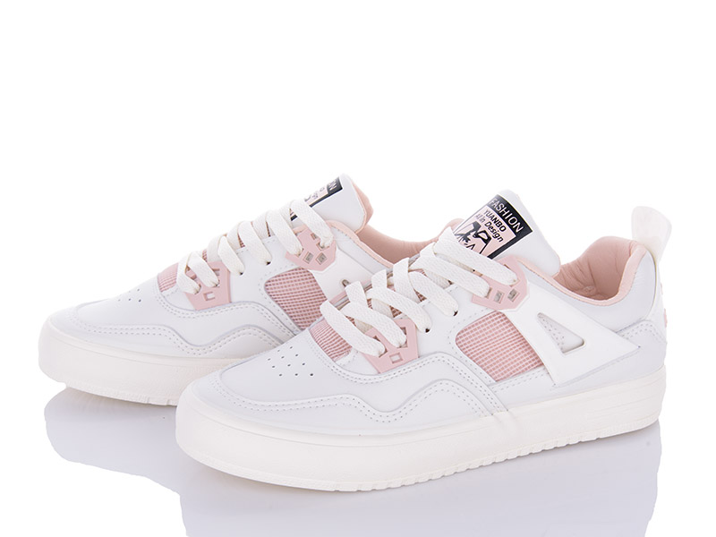 Кроссовки VIOLETA (35-40) G7-2529 white-pink (деми)