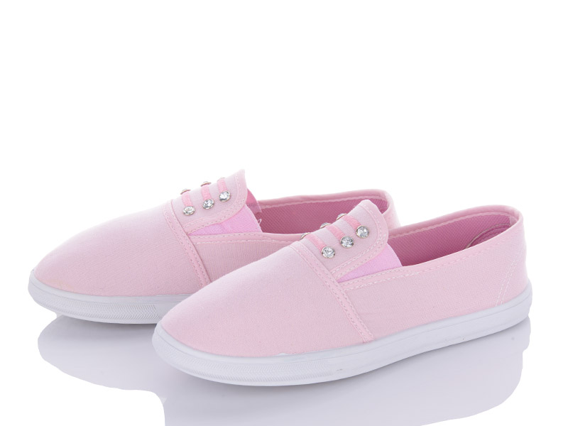 Слипоны VIOLETA (36-40) 1-102 pink (деми)