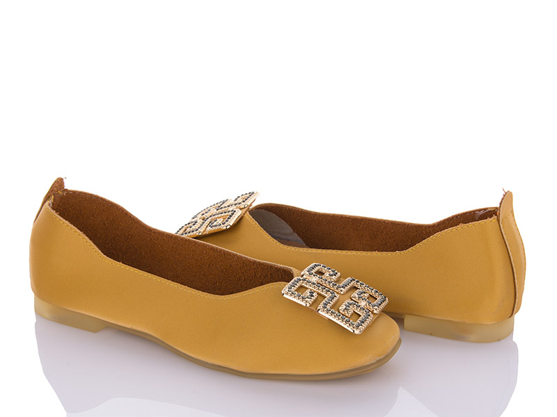 Туфли VIOLETA (36-41) 131-1 yellow (деми)