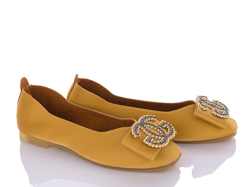 Туфли VIOLETA (36-41) 131-2 yellow (деми)