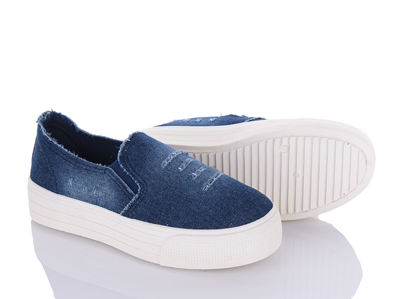 Слипоны VIOLETA (36-40) 4-209 navy (деми)