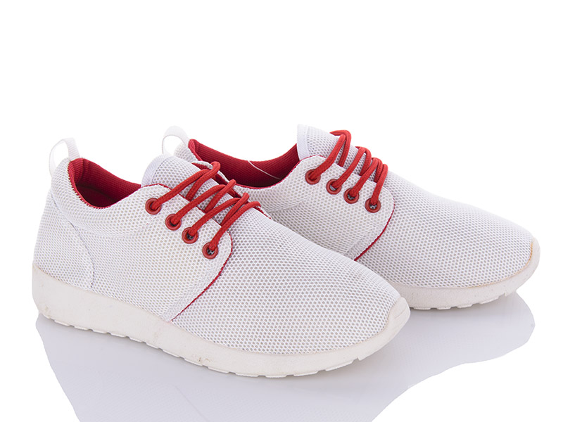 Кроссовки VIOLETA (36-40) 4-308 white-red (лето)