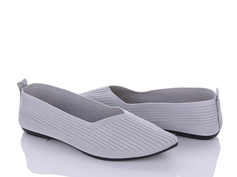 Балетки VIOLETA (36-41) 45-90 grey (лето)