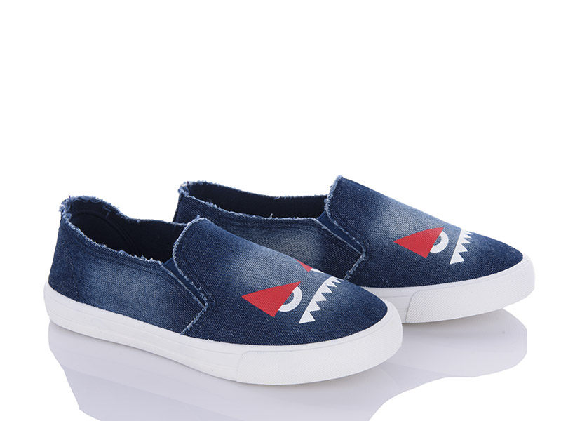 Слипоны VIOLETA (36-40) 46-35 d.blue (деми)