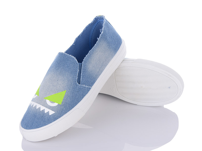 Слипоны VIOLETA (36-40) 46-35 l.blue (деми)
