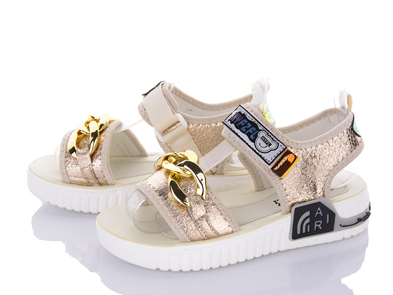 Босоножки OkShoes (31-36) A2379 golden (лето)
