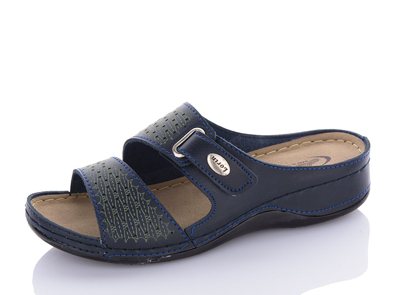 Шлепанцы Sali One (37-41) L445 синій (лето)