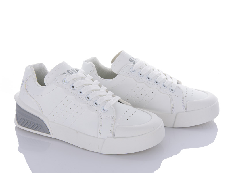 Кроссовки VIOLETA (36-41) 143-38 white-grey (деми)