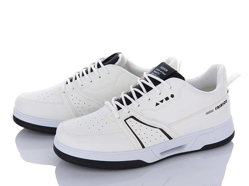 Кроссовки VIOLETA (40-45) 9-786 white-black (деми)