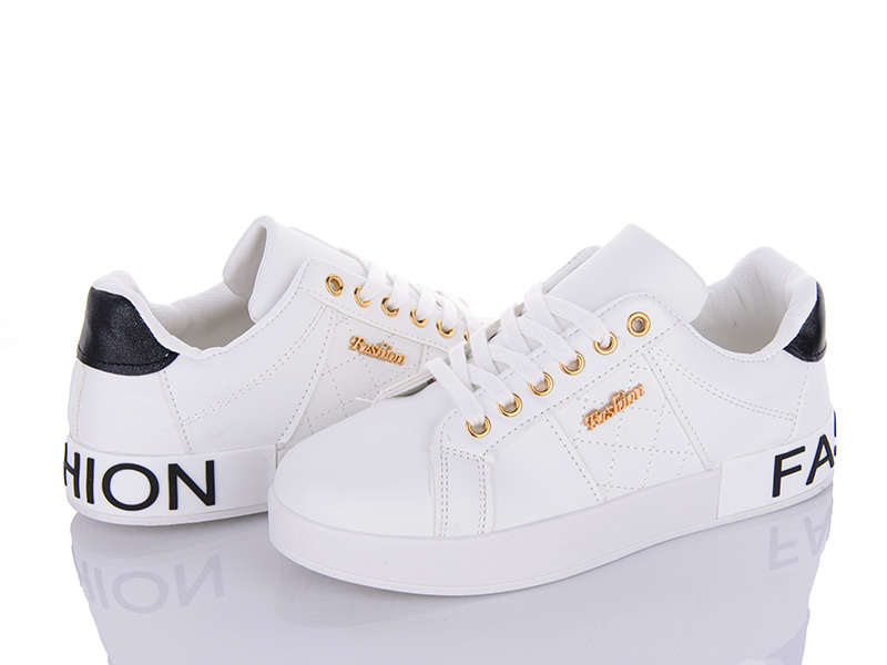 Кроссовки VIOLETA (36-41) 92-33 white-black (деми)