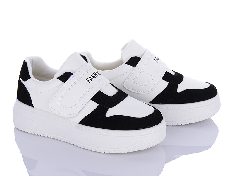 Кроссовки VIOLETA (36-41) 150-29 white-black (деми)