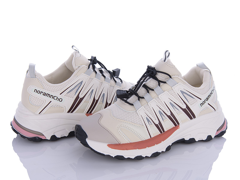 Кроссовки VIOLETA (36-40) 197-148 beige-pink (деми)