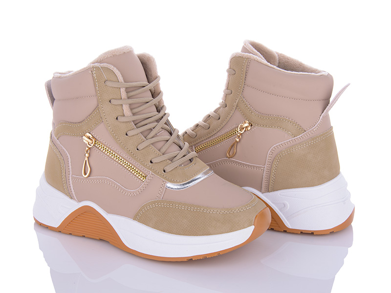 Ботинки VIOLETA (36-41) 9-784 khaki (деми)