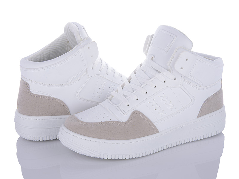Кроссовки VIOLETA (40-45) 9-787 white-grey (деми)