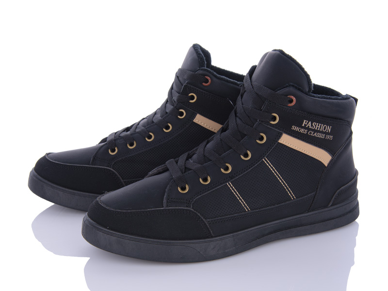 Кроссовки VIOLETA (40-45) 9-790 black (деми)