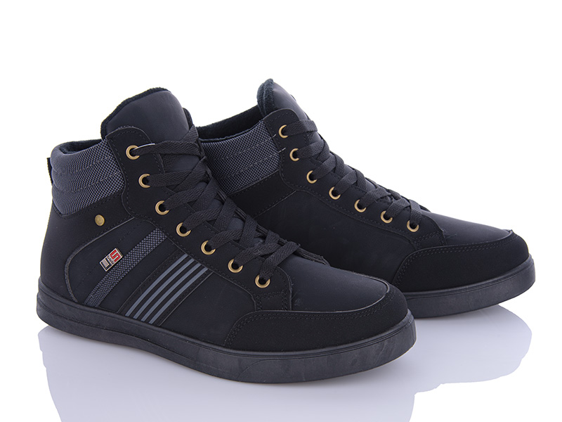 Кроссовки VIOLETA (41-45) 9-791 black (деми)