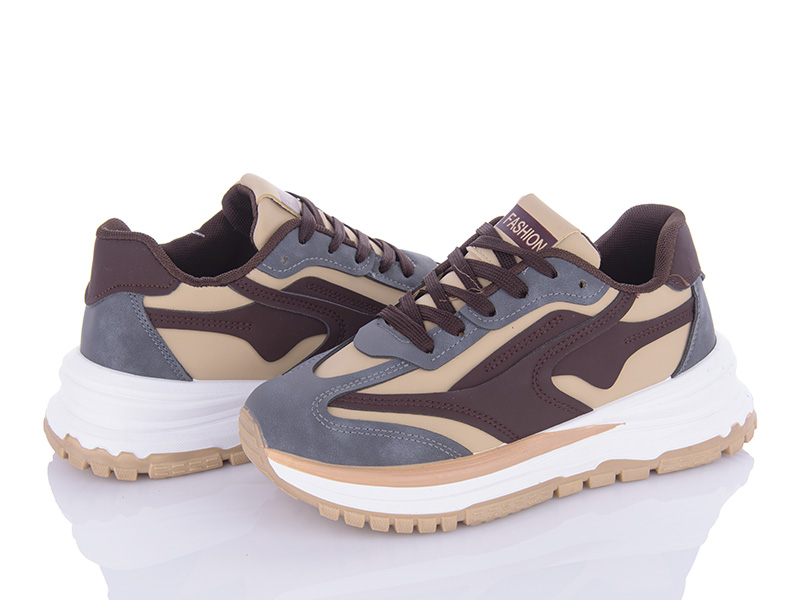 Кроссовки VIOLETA (36-41) 172-31-172-40 beige-grey (деми)