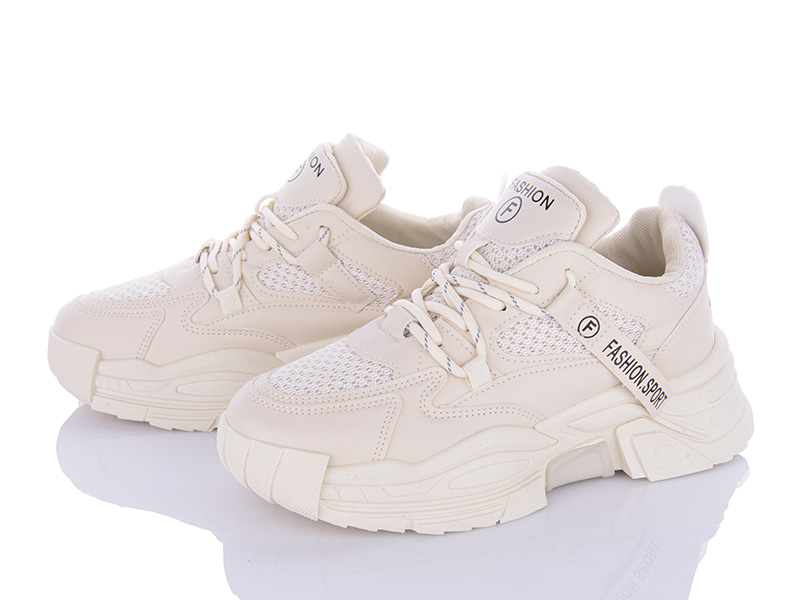 Кроссовки VIOLETA (36-40) 182-10-D12 beige (деми)