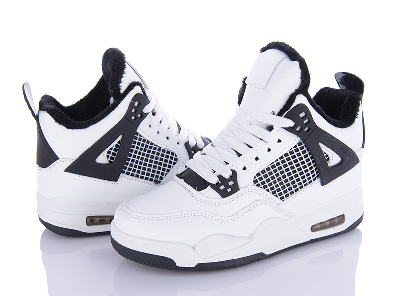 Кроссовки VIOLETA (36-41) 150-27 white-black (зима)