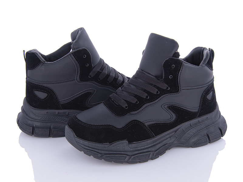 Кроссовки VIOLETA (36-41) 150-45 black (зима)