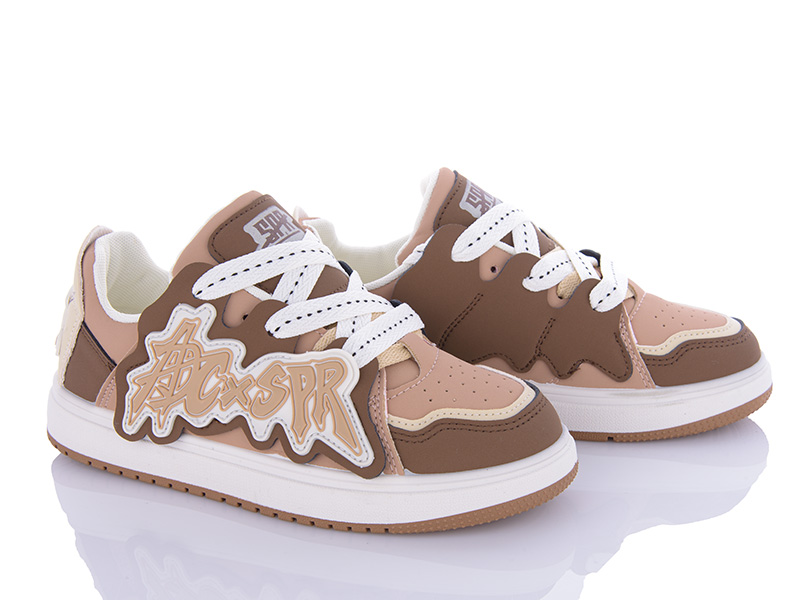 Кроссовки VIOLETA (36-40) 186-26 coffee (деми)