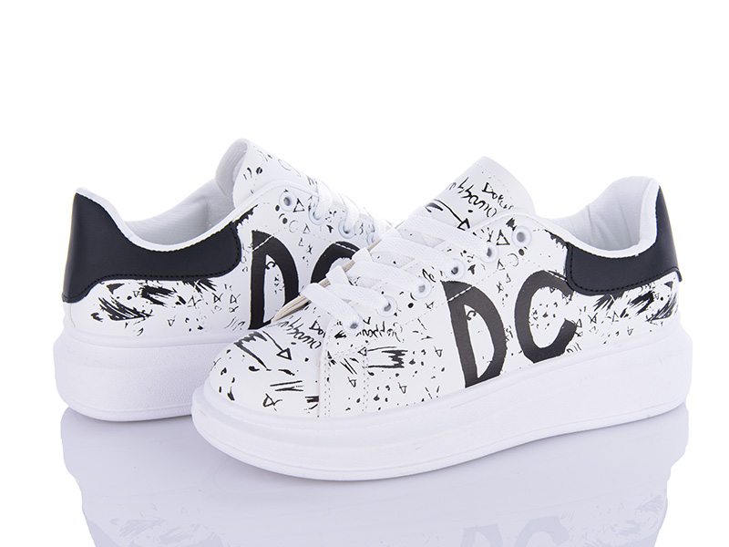 Кроссовки VIOLETA (36-41) 9-794 white-black (деми)