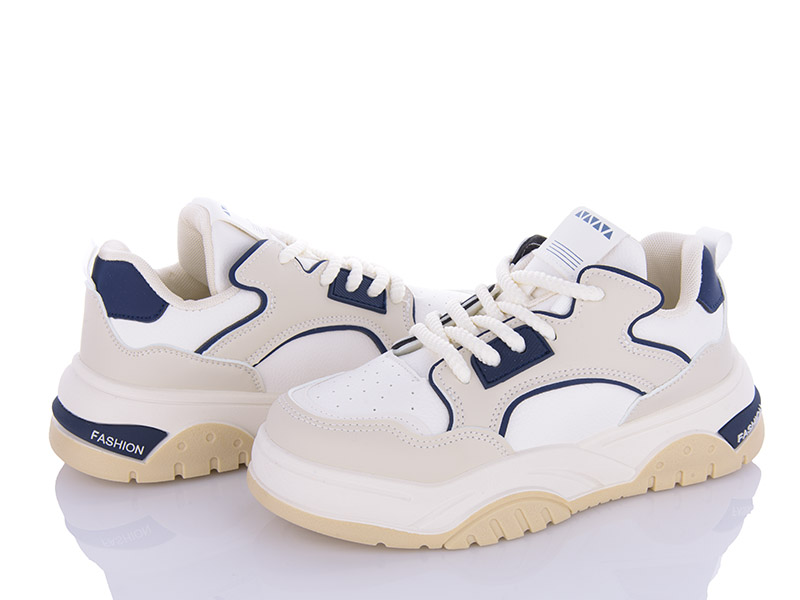 Кроссовки VIOLETA (36-41) 149-35 white-beige (деми)