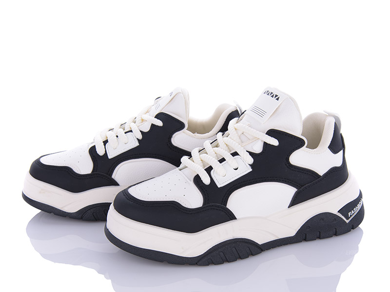Кроссовки VIOLETA (36-41) 149-35 white-black (деми)