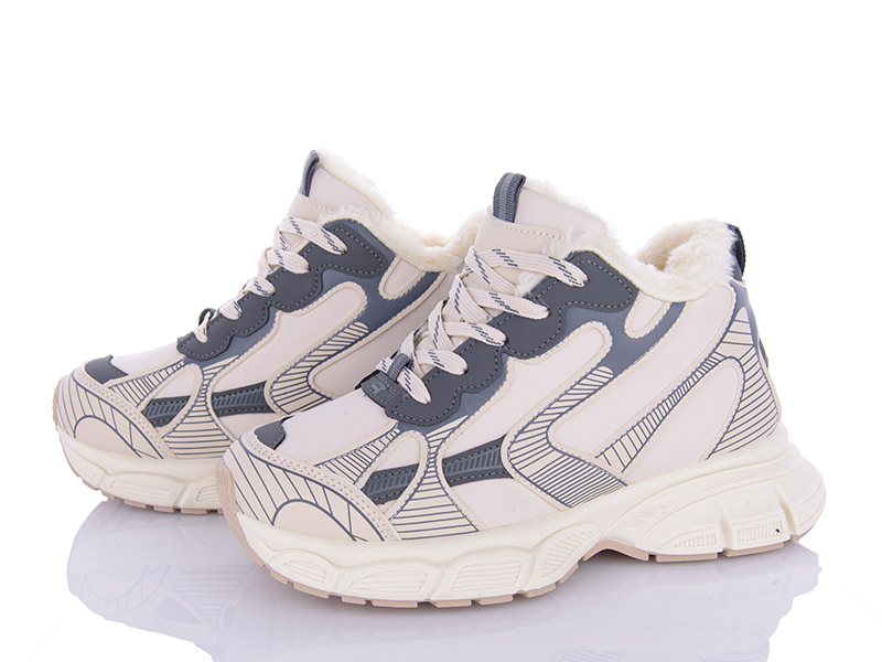 Кроссовки VIOLETA (36-40) 197-152 beige (зима)