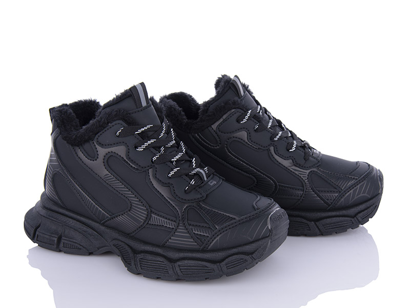 Кроссовки VIOLETA (36-40) 197-152 black (зима)