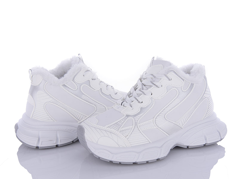 Кроссовки VIOLETA (36-40) 197-152 white (зима)