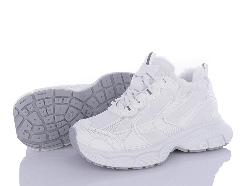 Кроссовки VIOLETA (36-40) 197-155 white (зима)
