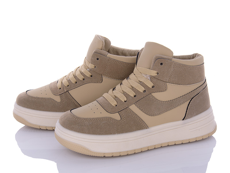 Кроссовки VIOLETA (36-41) 150-33 khaki (зима)
