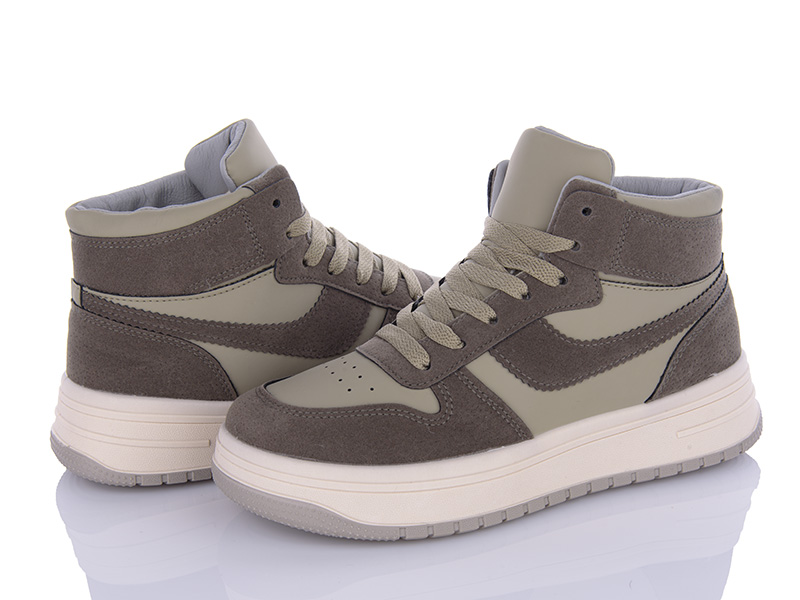 Кроссовки VIOLETA (36-41) 150-33 olive (зима)