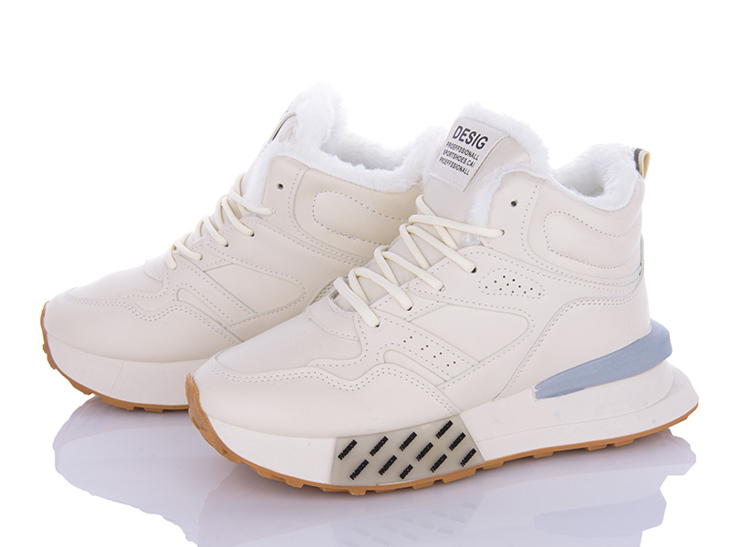 Кроссовки VIOLETA (36-41) 178-40 beige (зима)