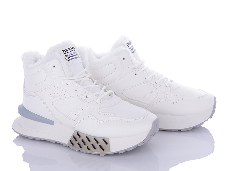 Кроссовки VIOLETA (36-41) 178-40 white (зима)