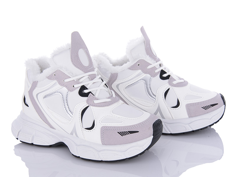 Кроссовки VIOLETA (36-40) 197-156 white (зима)