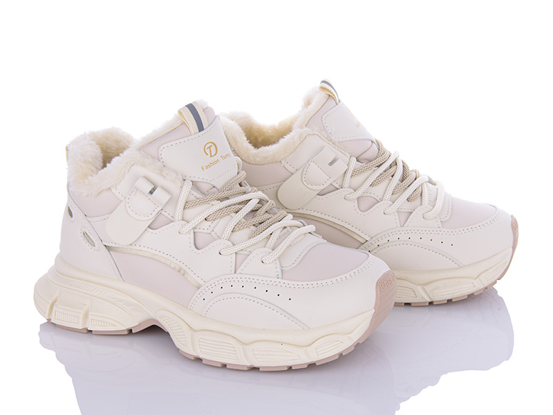 Кроссовки VIOLETA (36-40) 197-168 beige (зима)
