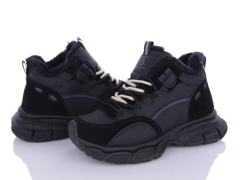 Кроссовки VIOLETA (36-40) 197-168 black (зима)
