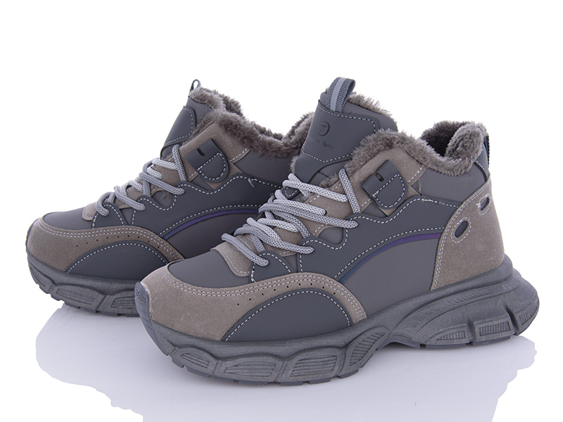 Кроссовки VIOLETA (36-40) 197-168 grey (зима)