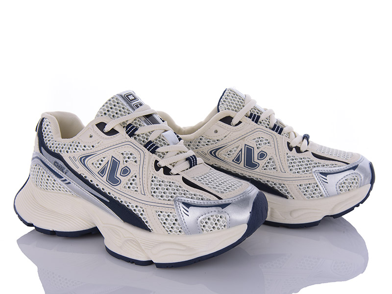 Кроссовки VIOLETA (36-41) 136-26 silver (деми)