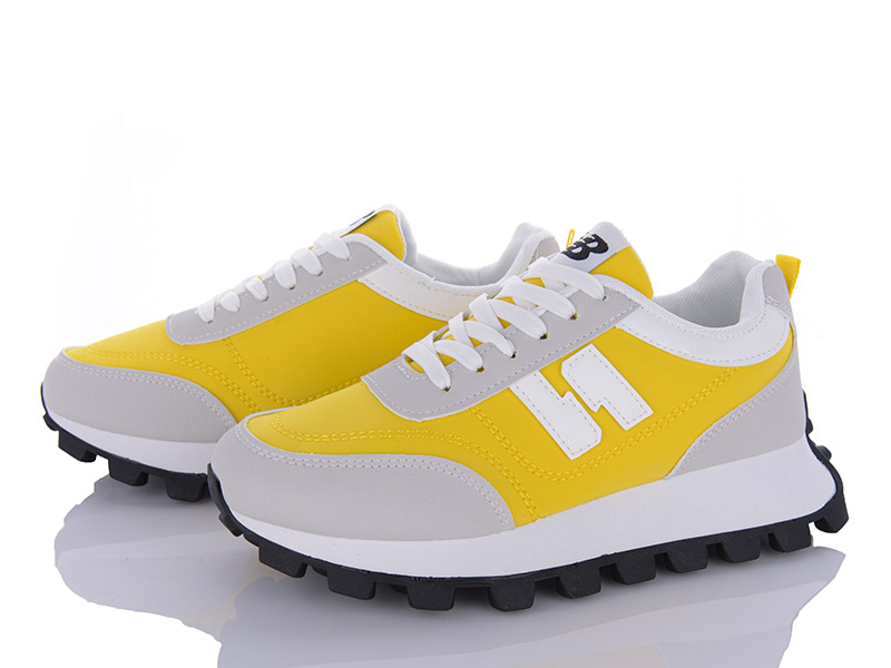 Кроссовки VIOLETA (36-41) 143-35 yellow (деми)