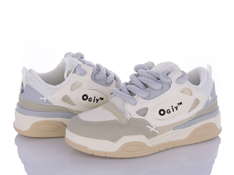 Кроссовки VIOLETA (37-42) 149-23 beige-grey (деми)